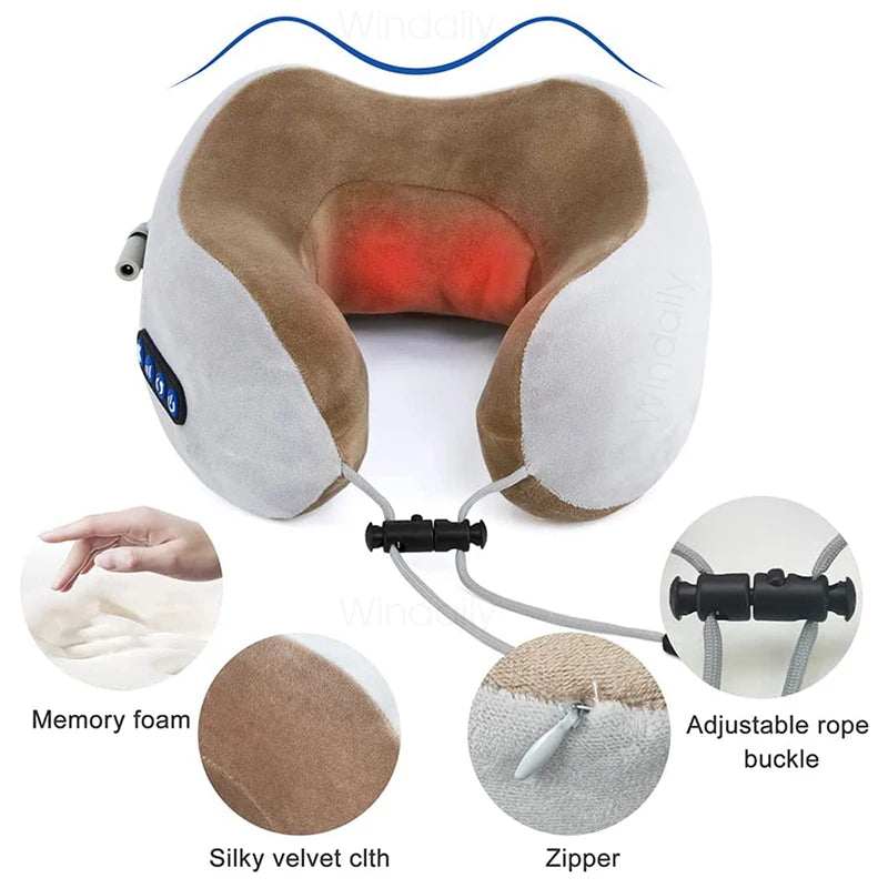 Heat Vibration 3D Massager